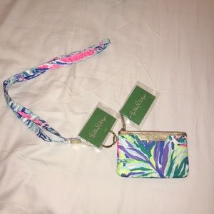 NWT Lilly Pulitzer lanyard and pouch
